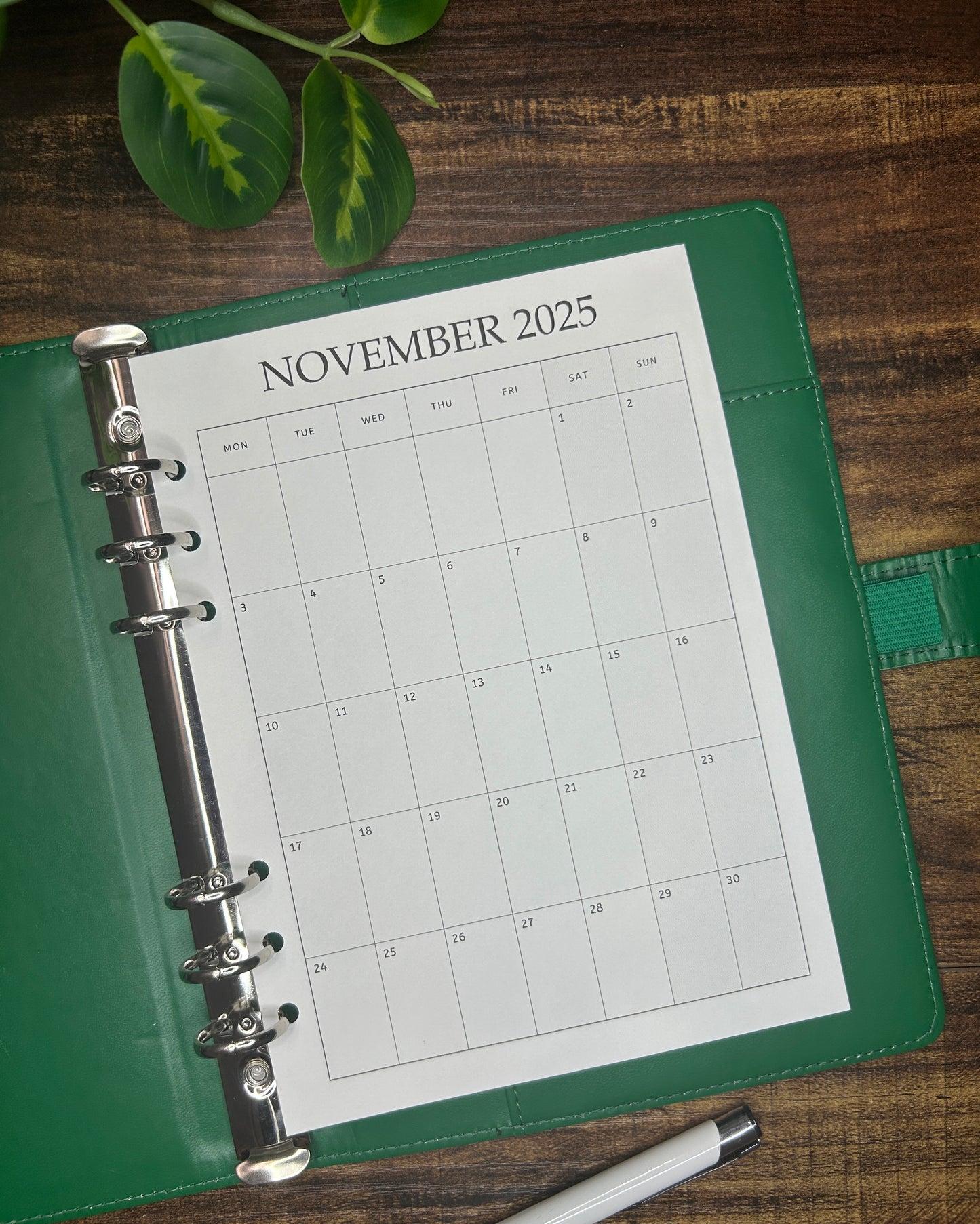 Calendar 2025/2026 MON