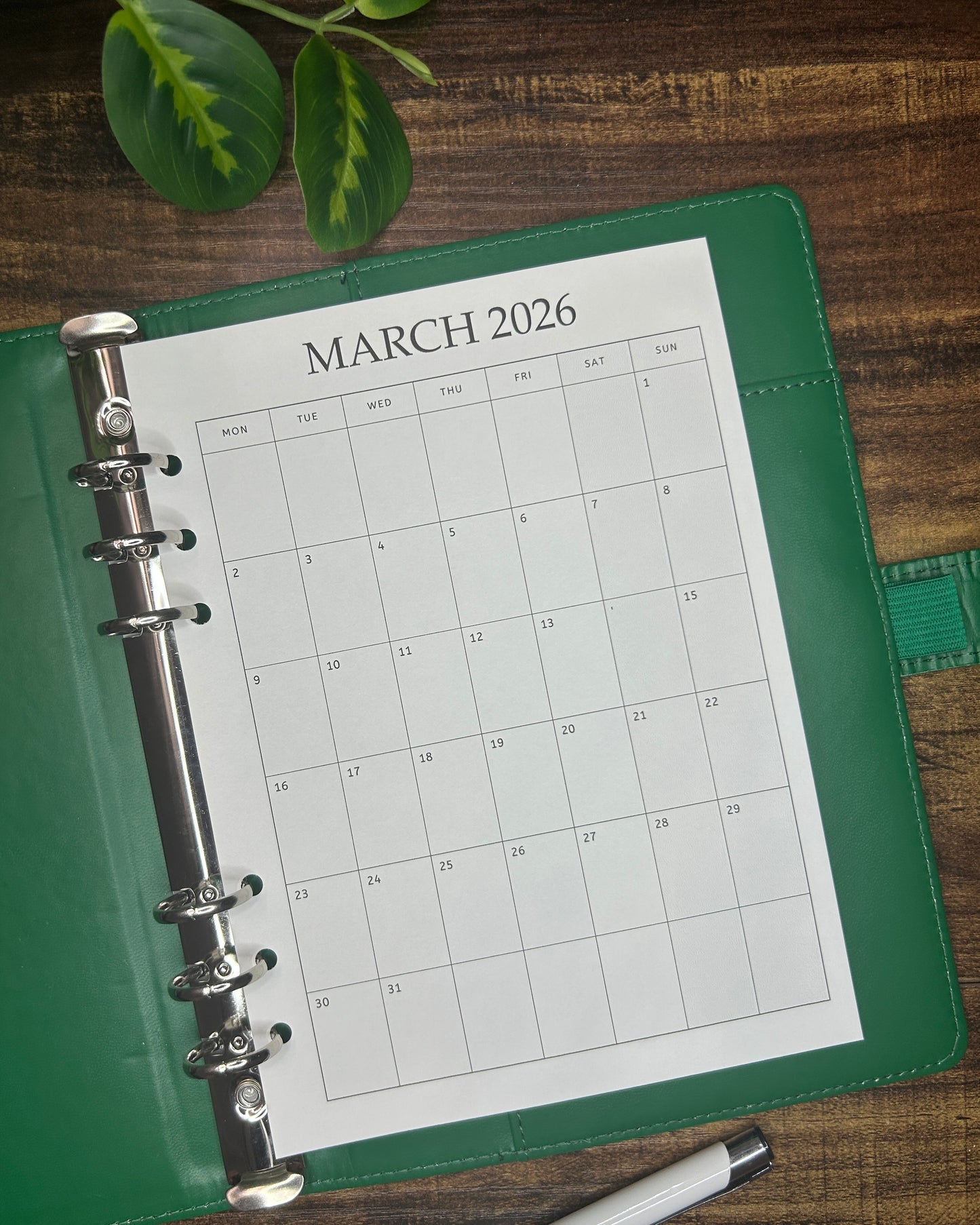 Calendar 2025/2026 MON
