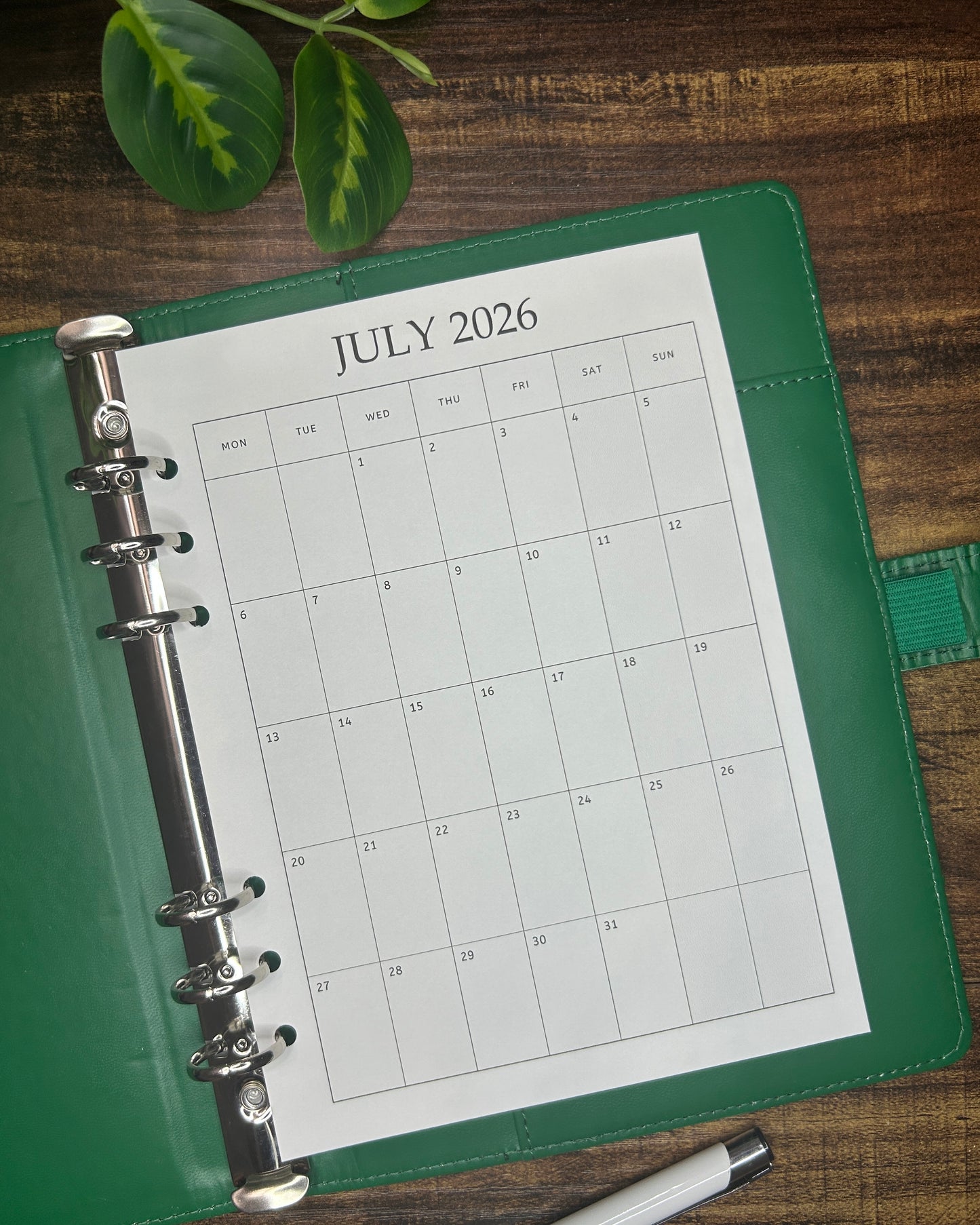 Calendar 2025/2026 MON