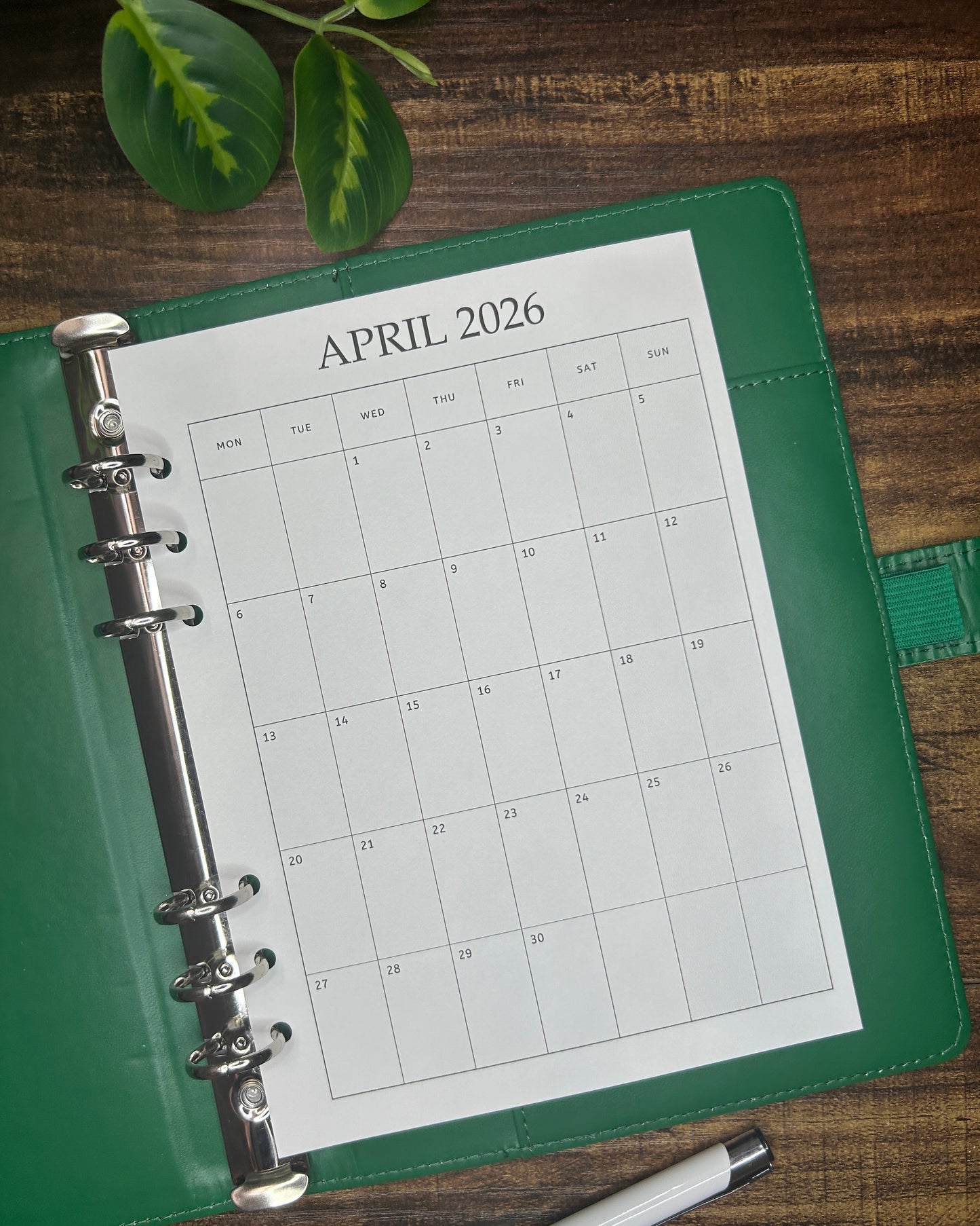 Calendar 2025/2026 MON