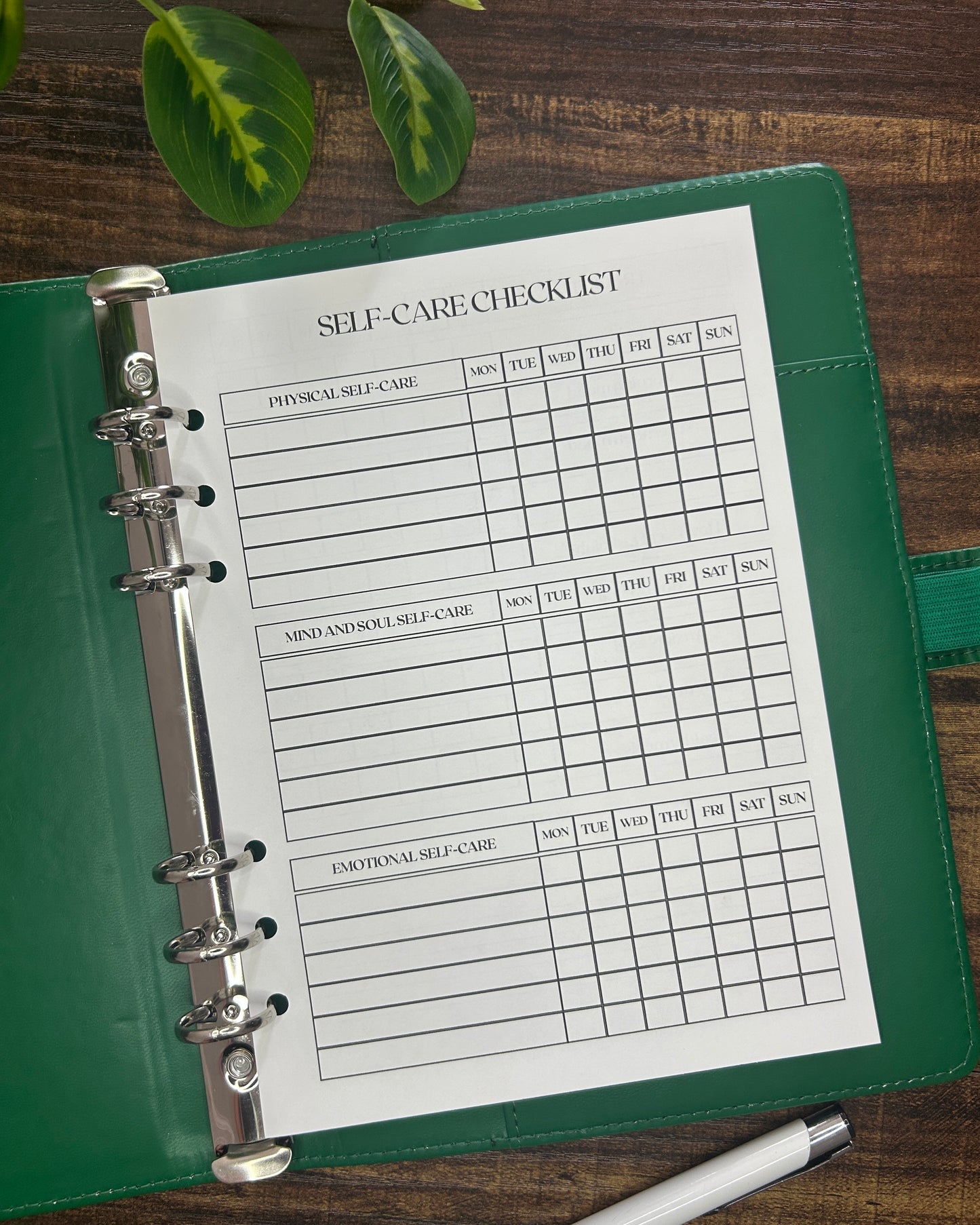 Self-care checklist