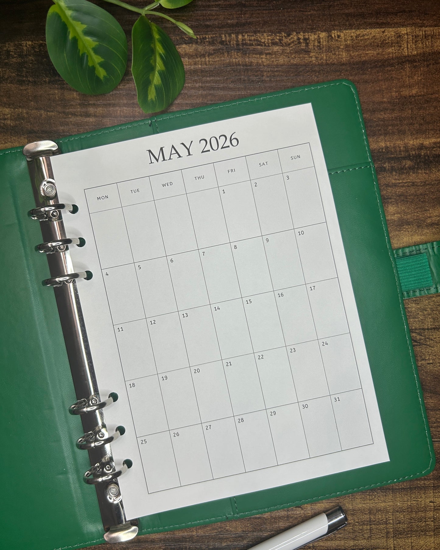 Calendar 2025/2026 MON