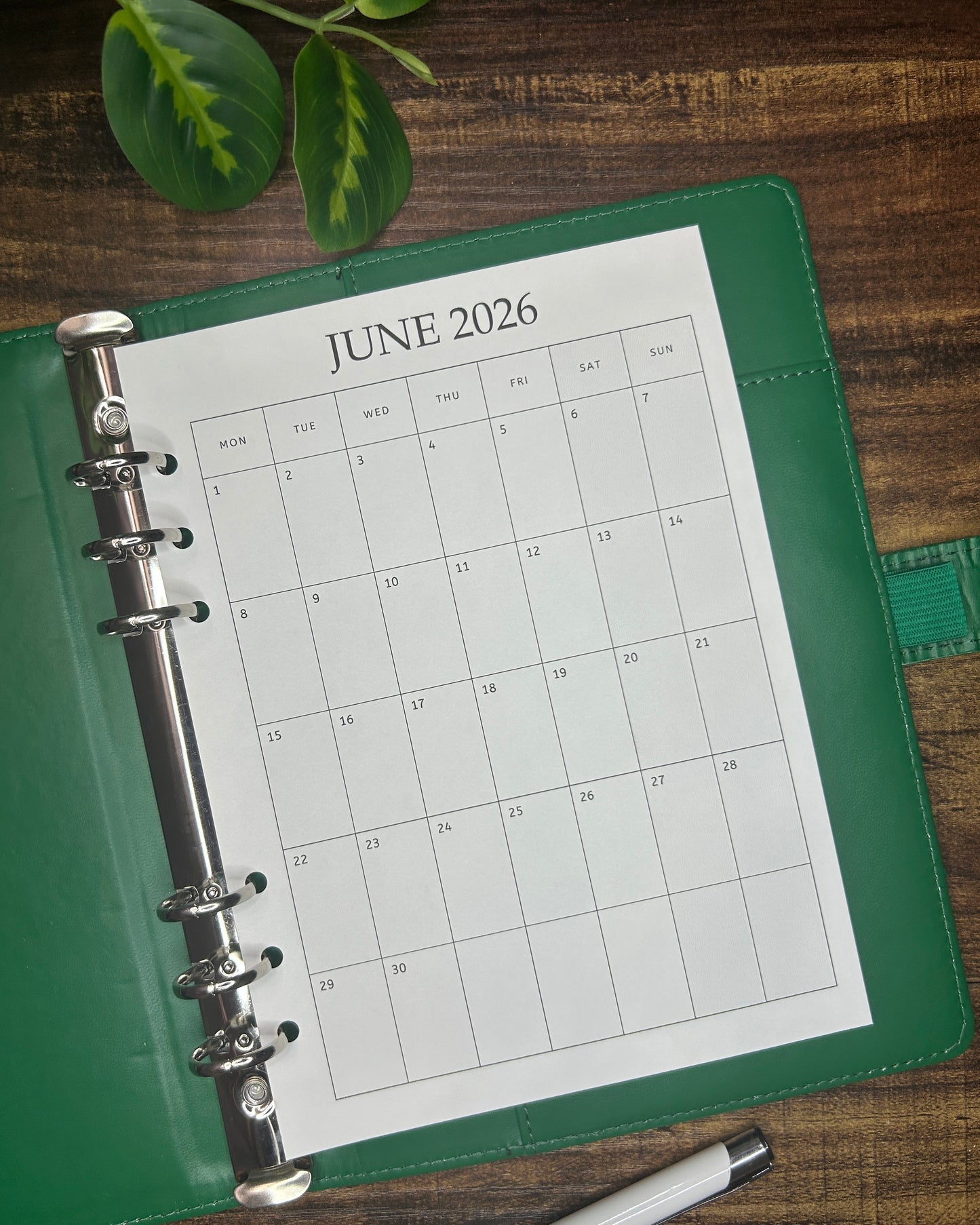 Calendar 2025/2026 MON