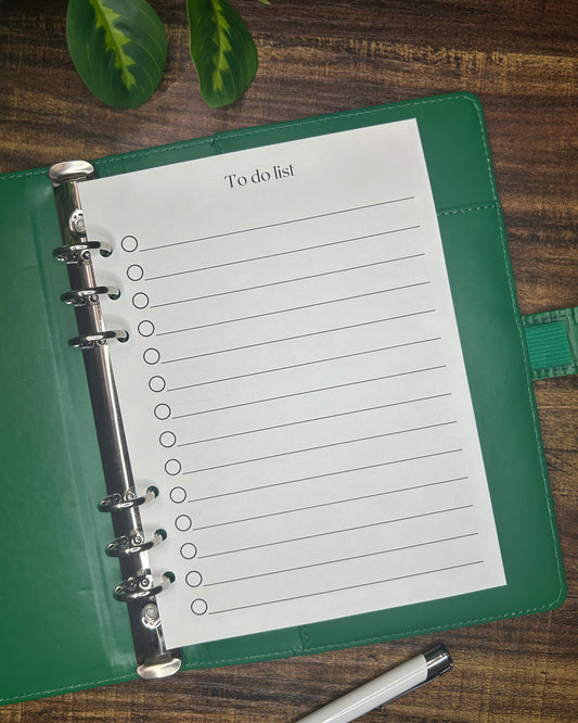 To do list