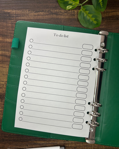 To do list with deadlines