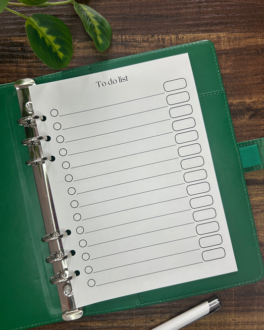 To do list with deadlines