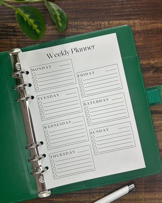 Weekly planner