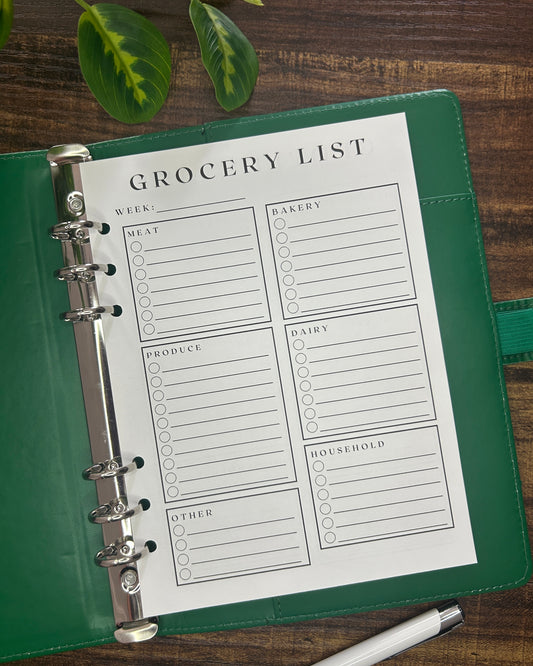 Grocery list